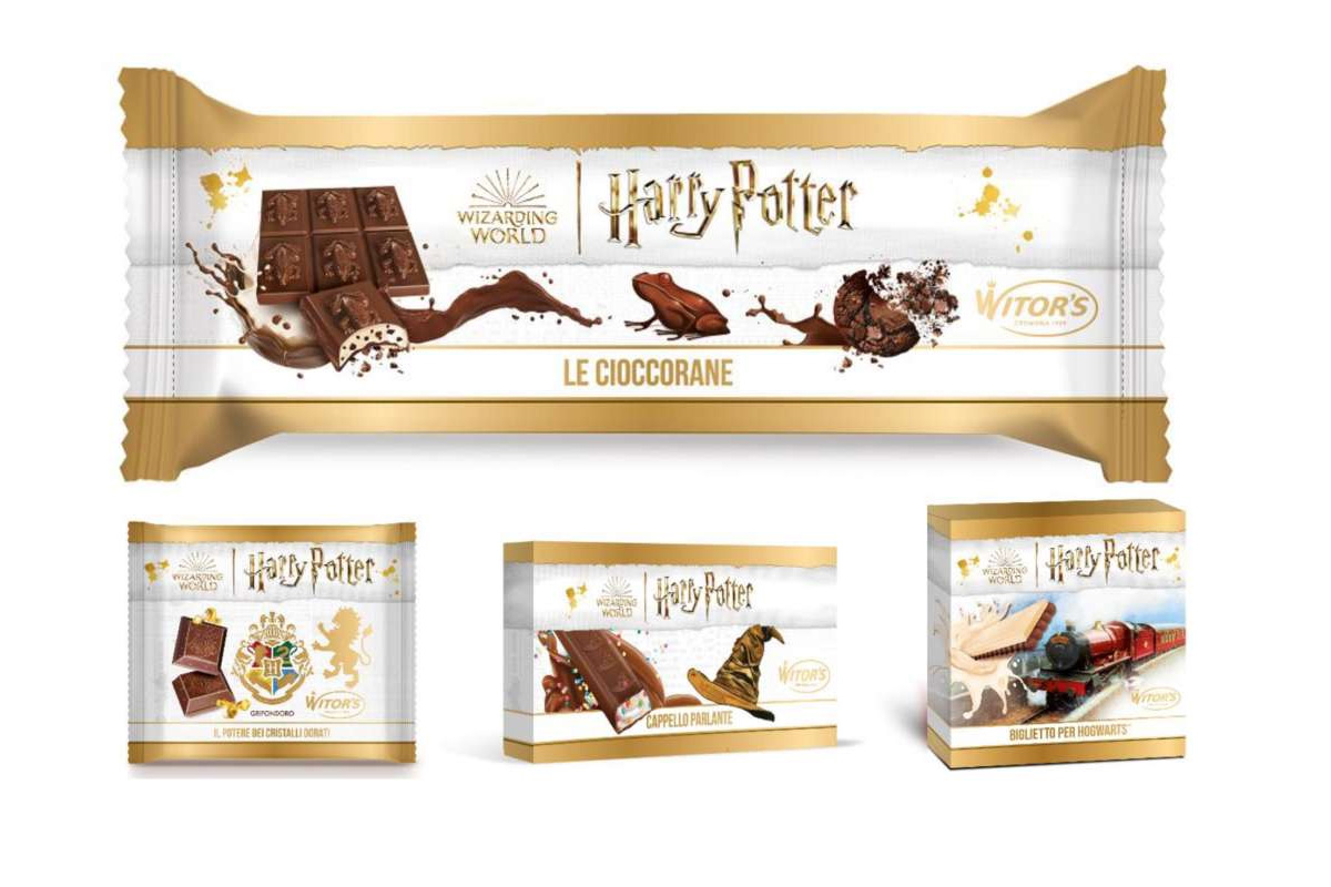 Harry Potter: Witor’s, azienda italiana, lancia sul mercato la prima linea completa di snack dolci ispirata al mondo magico