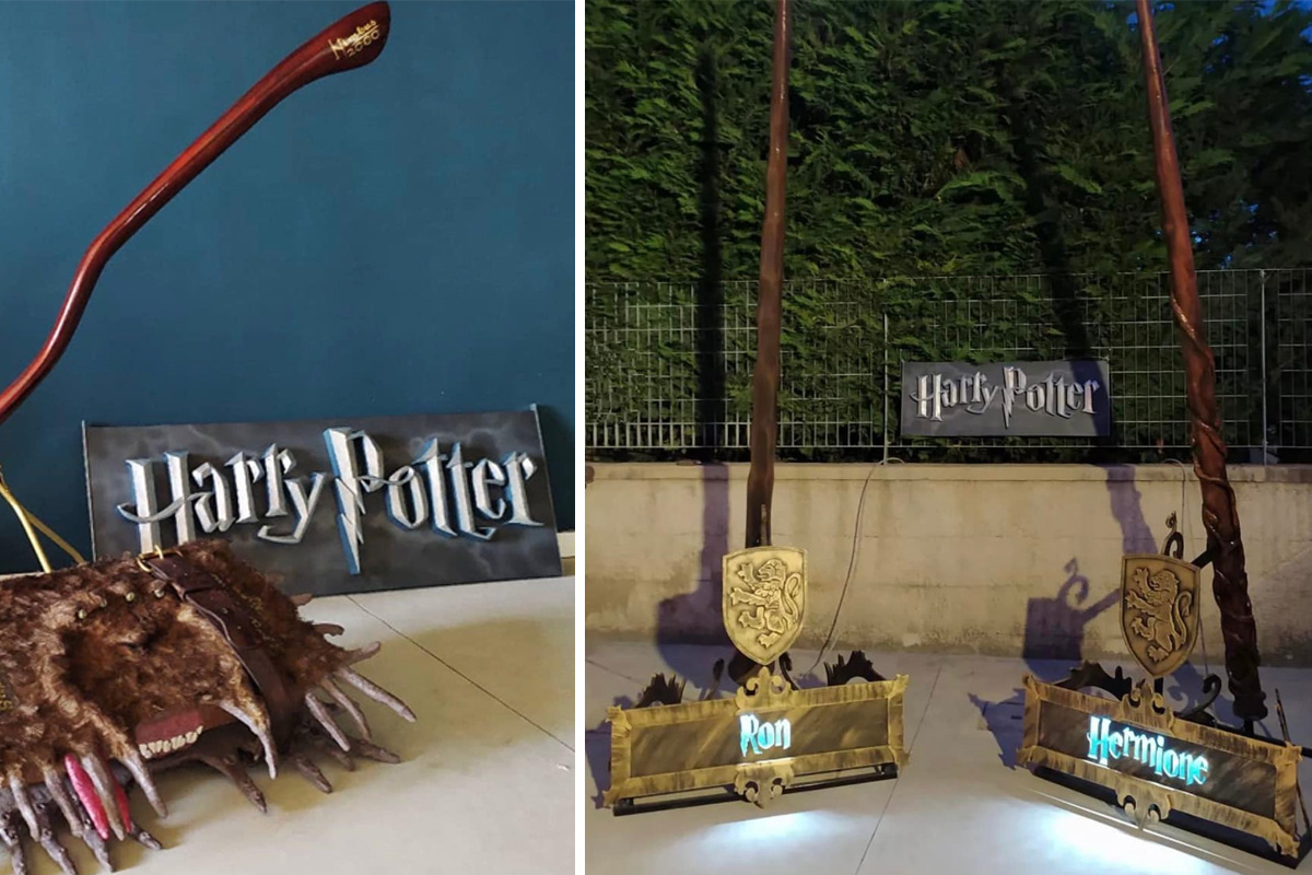 Harry Potter: Bacchette giganti e scope volanti a Villa Campolieto con Diagon Alley