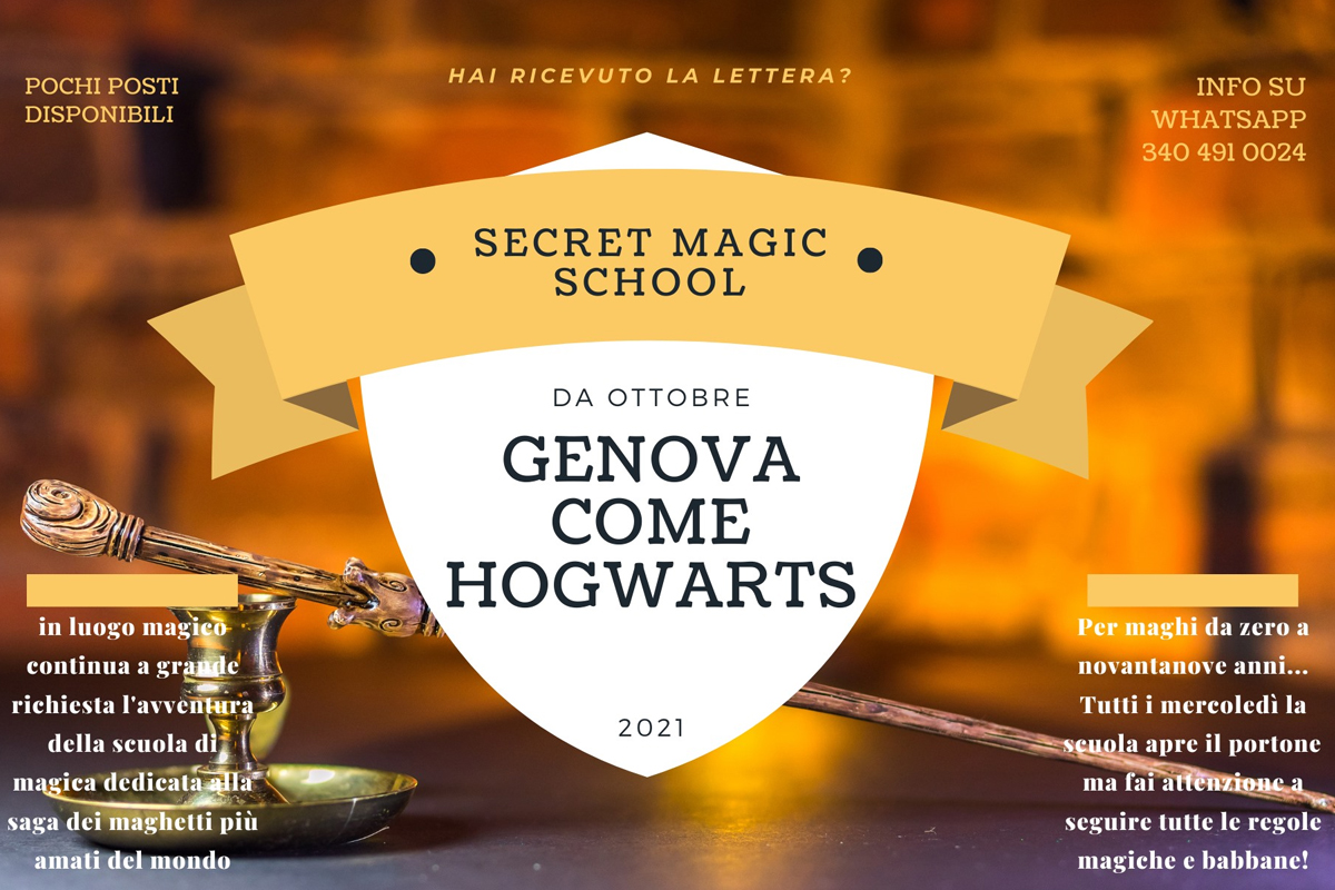 Harry Potter: Secret Magic School #GenovacomeHogwarts dal 6 Ottobre 2021