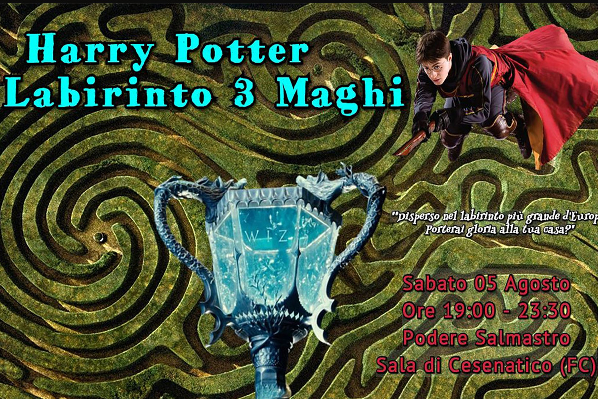 Harry Potter: Labirinto e Il Torneo 3 Maghi, sabato 5 Luglio 2023 a Casale Podere Salmastro