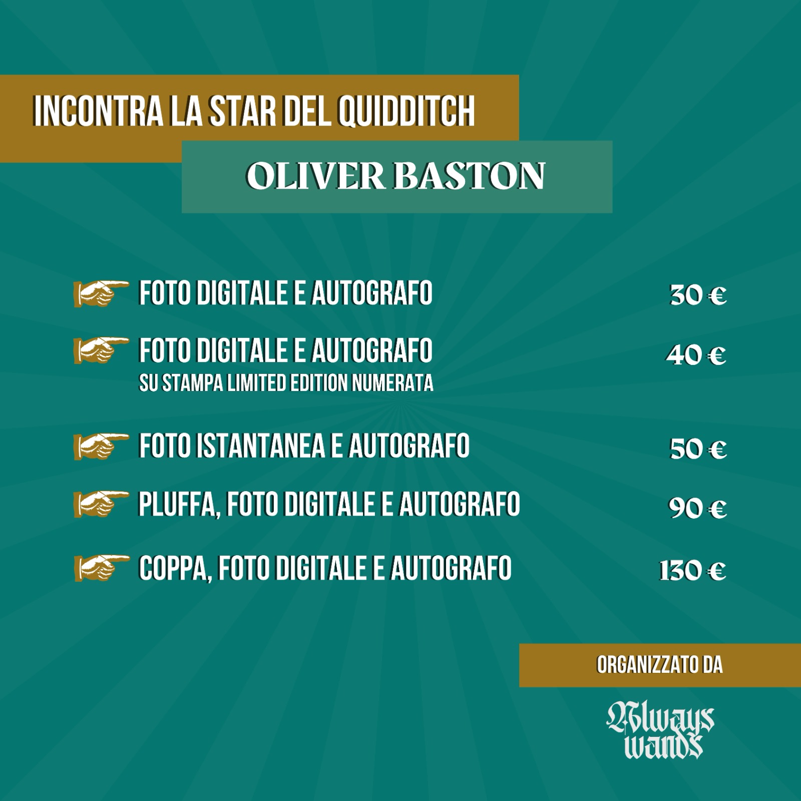 Oliver Baston Oblivion partinico palermo 2 dicembre 2023 prezzi