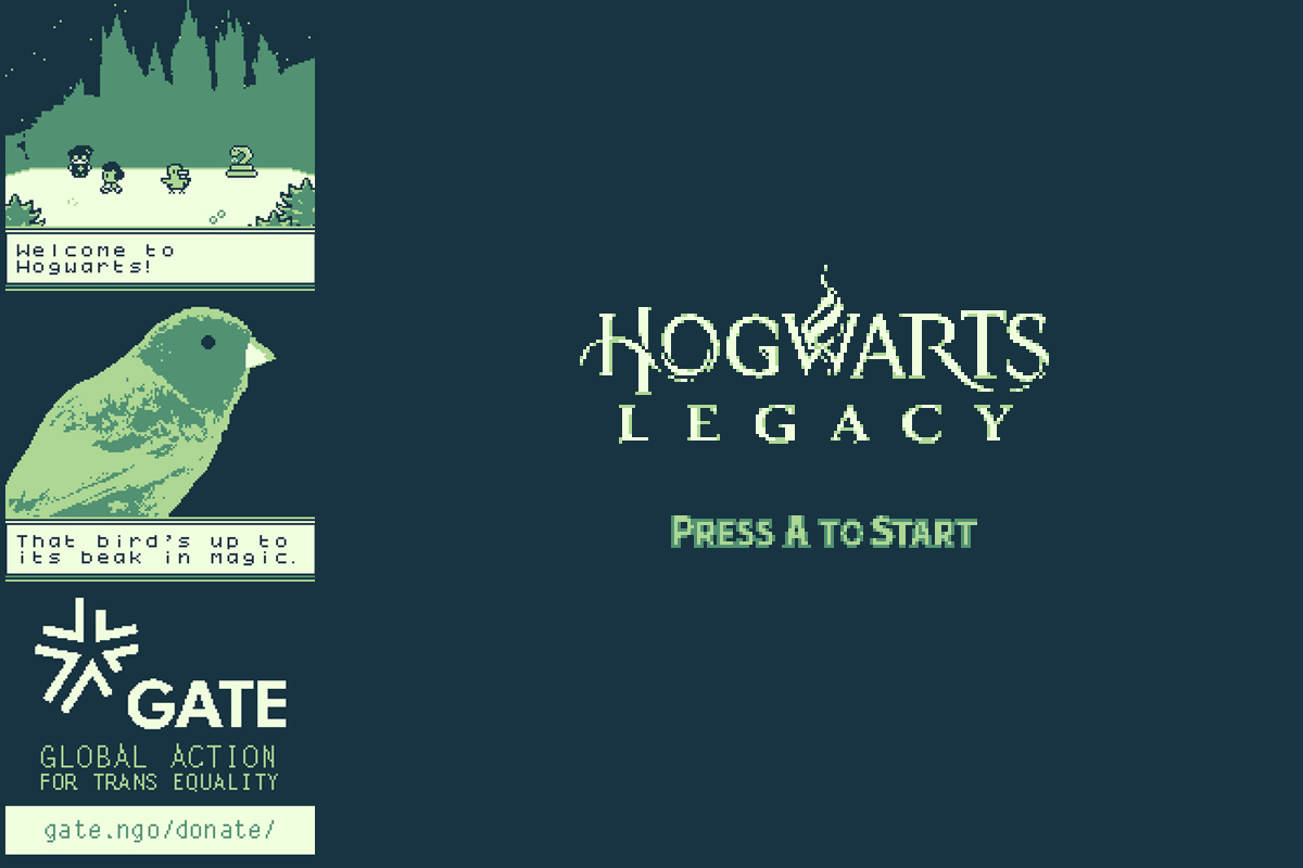 Hogwarts legacy: Versione GameBoy, Demake o semplice richiesta di donazione?