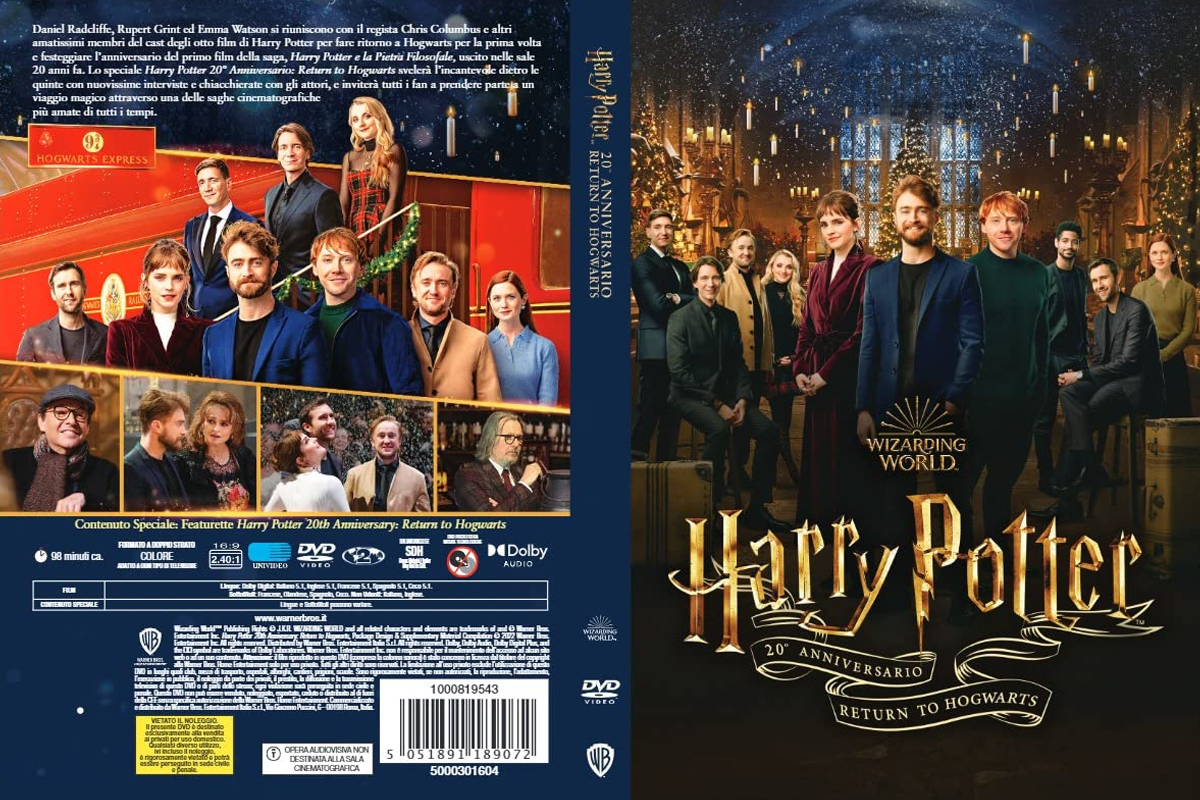 Harry Potter: La Reunion del 20° Anniversario: "Return to Hogwarts" disponibile in BluRay dal 13 ottobre 2022