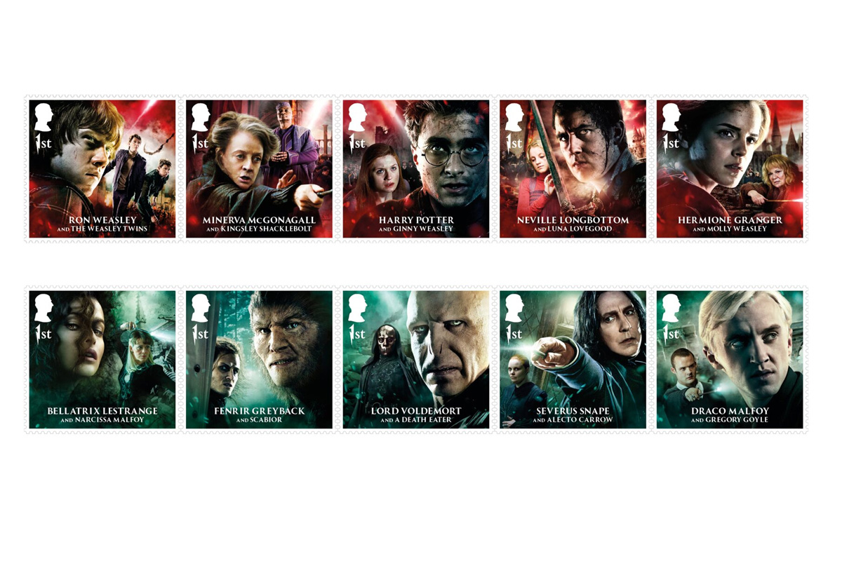 Harry Potter: La magia in una serie di speciali francobolli